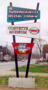 Springfield Royal Diner roadsign